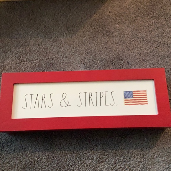 Rae Dunn Stars & Stripes Wooden Sign